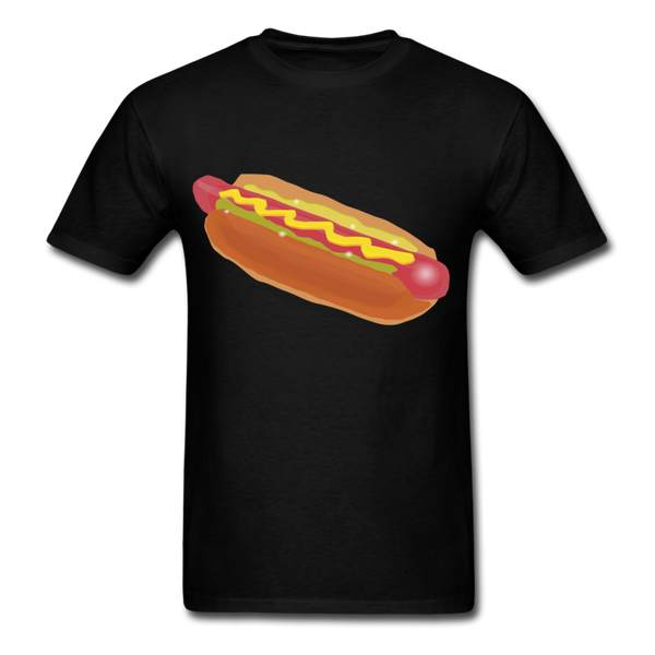 black hotdog shirt M